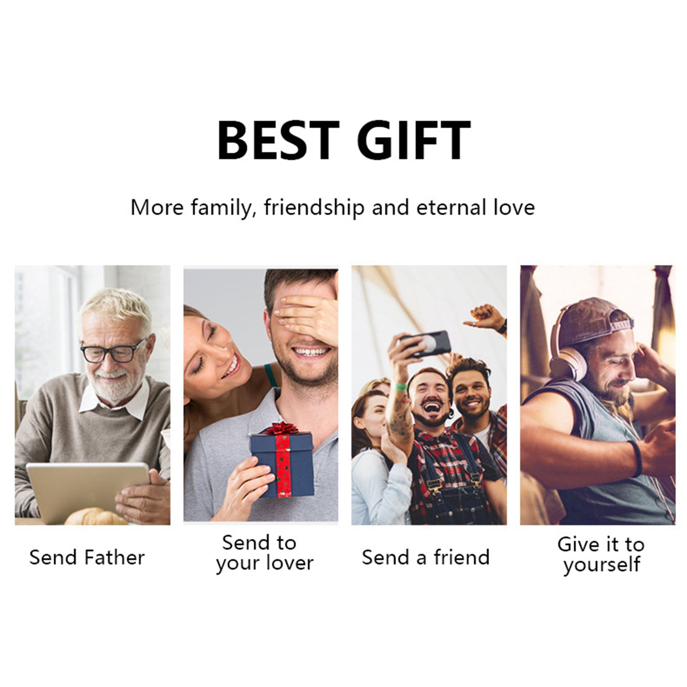 Herren PU-Leder Geldbörse mit großer Kapazität & mehreren Kartenfächern Perfektes Geschenk für ihn