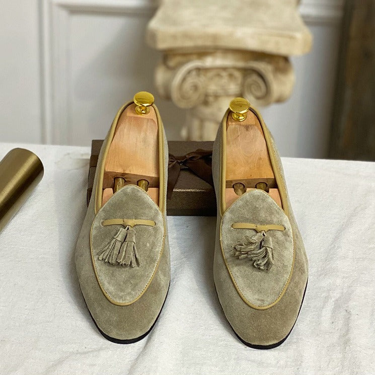 Monte-Carlo Yacht Wildleder Quasten Slipper
