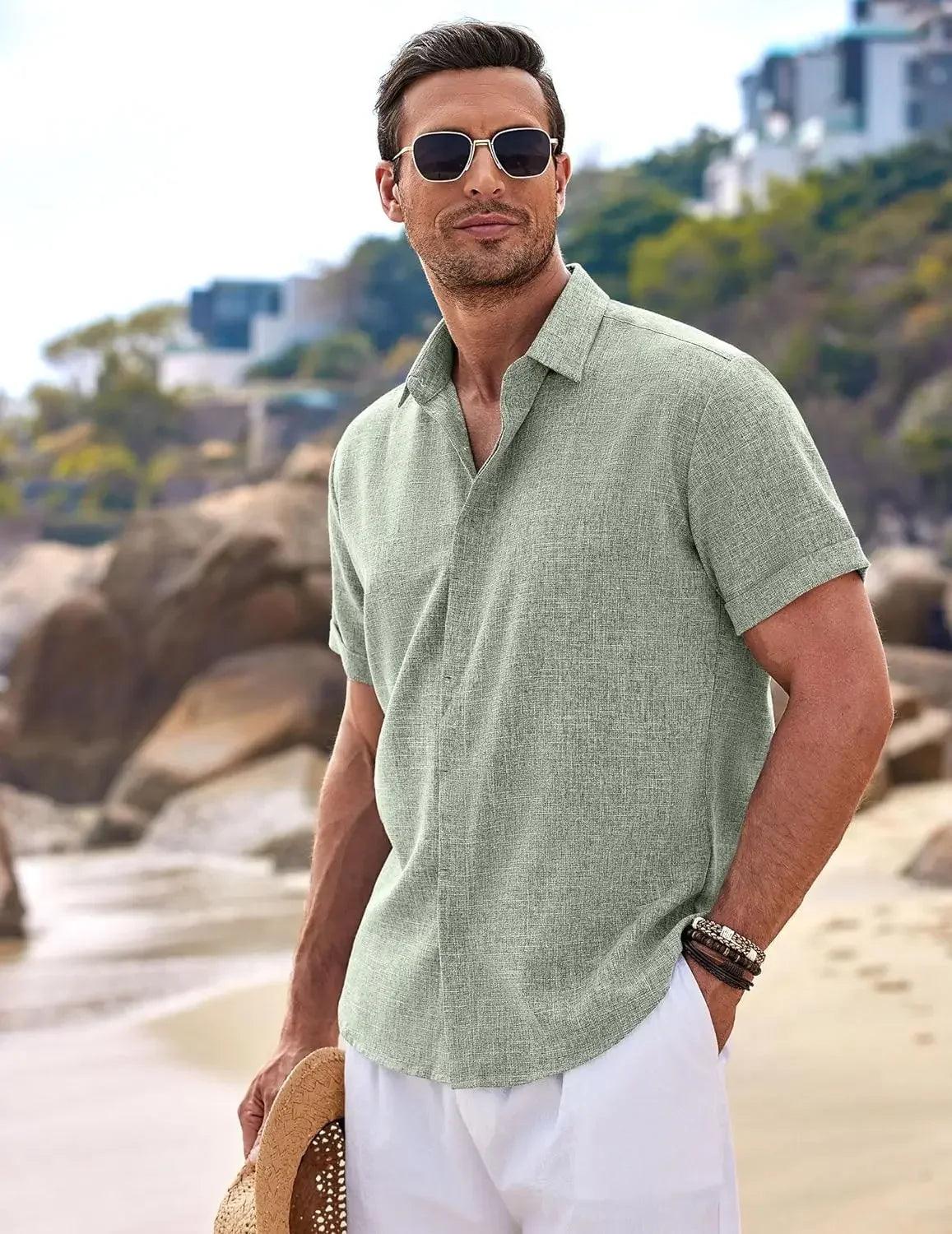 Milo Riviera Leinenhemd – Kurzarm Sommerausgabe