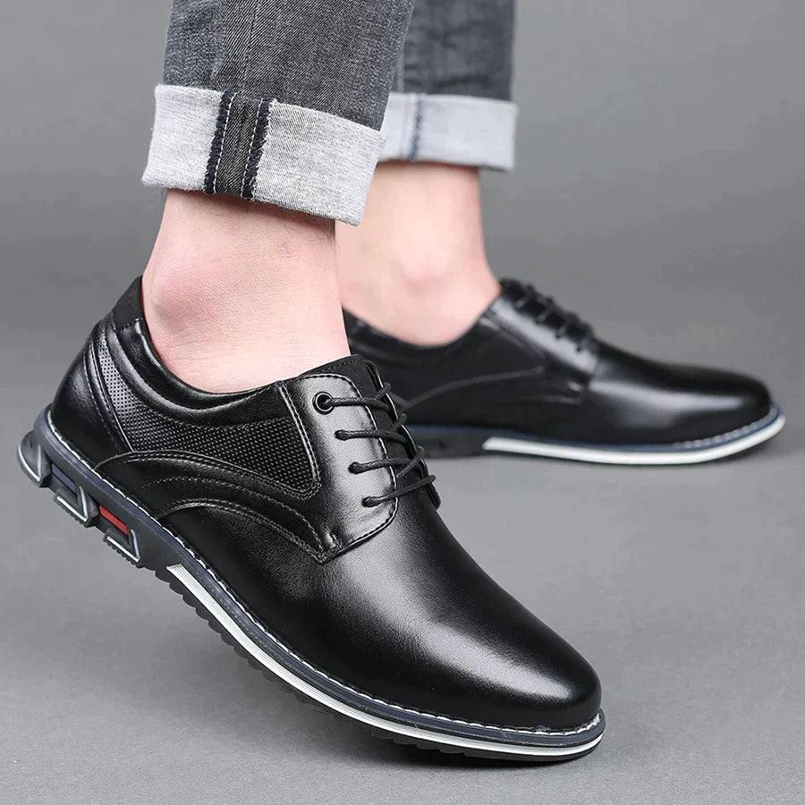 Herren Leder Oxfords