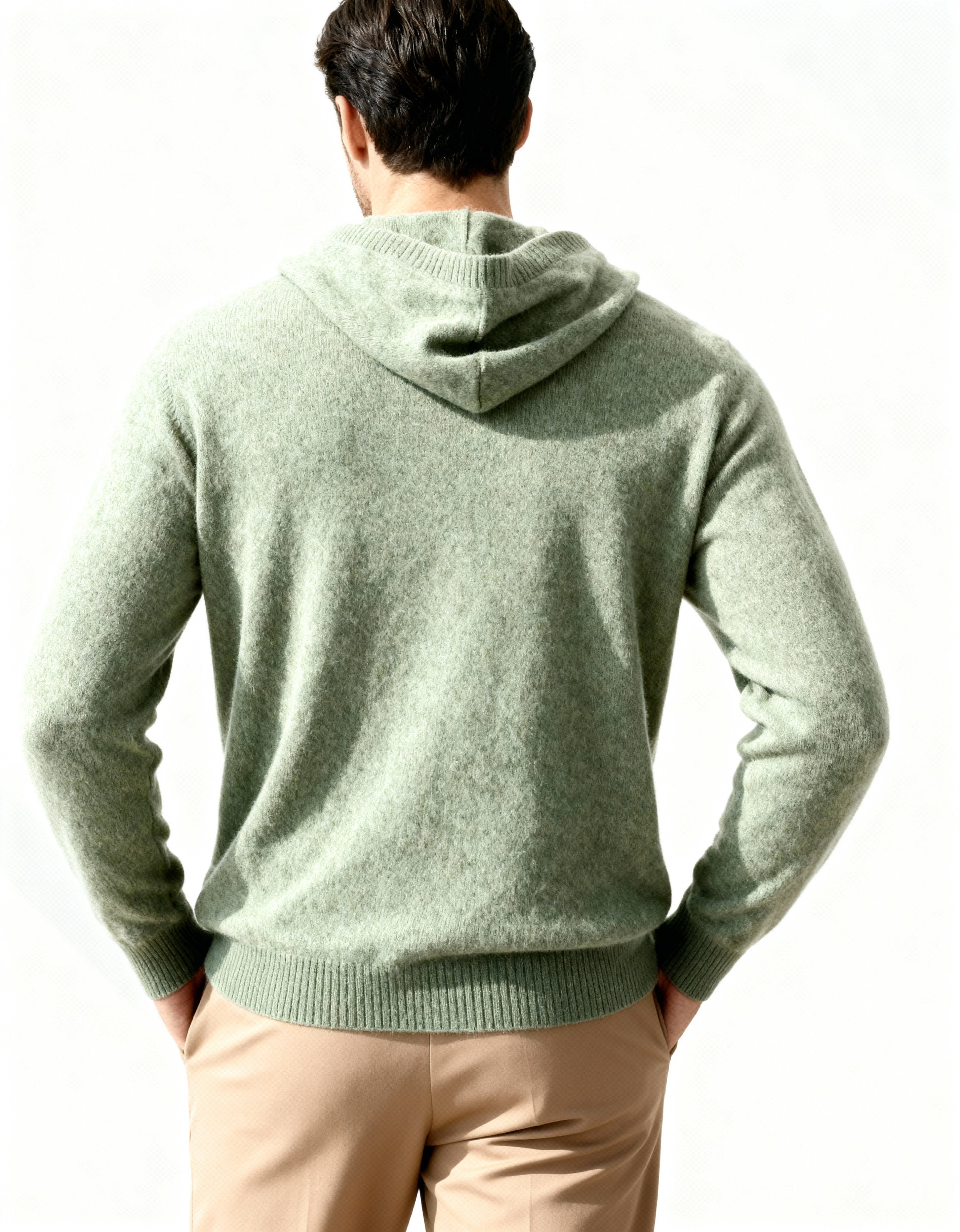 Sweat à capuche 100 % cachemire