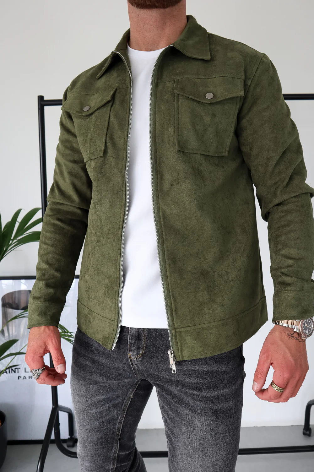 Veste en daim Ascot