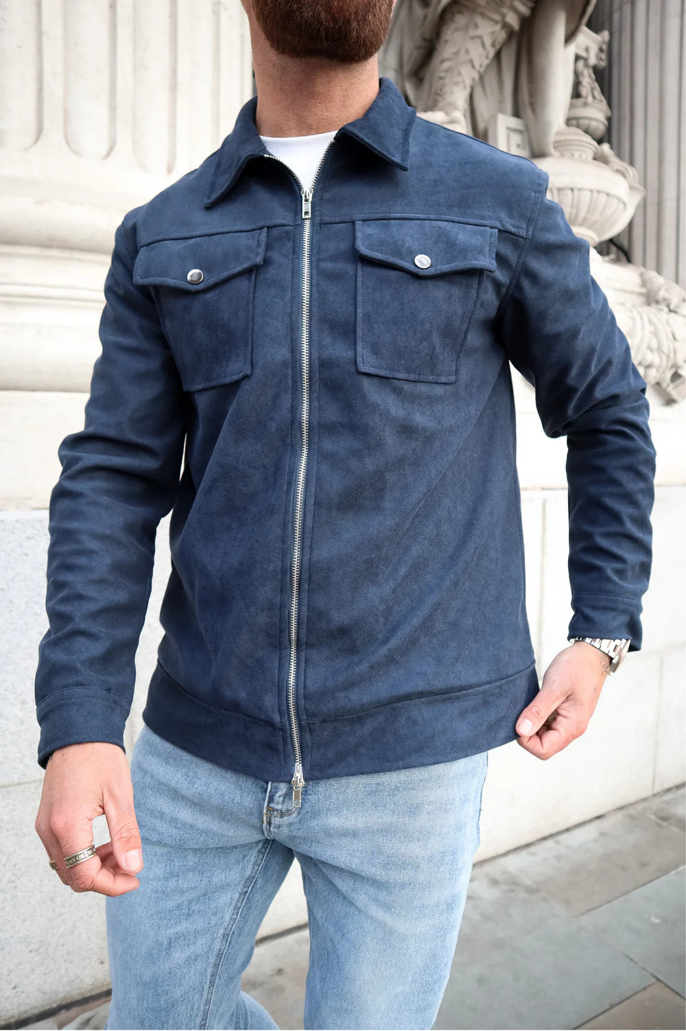 Veste en daim Ascot