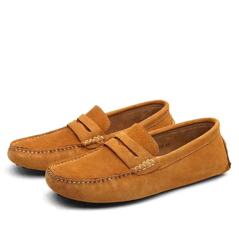 Herren Wildleder Slipper Italienischer Stil