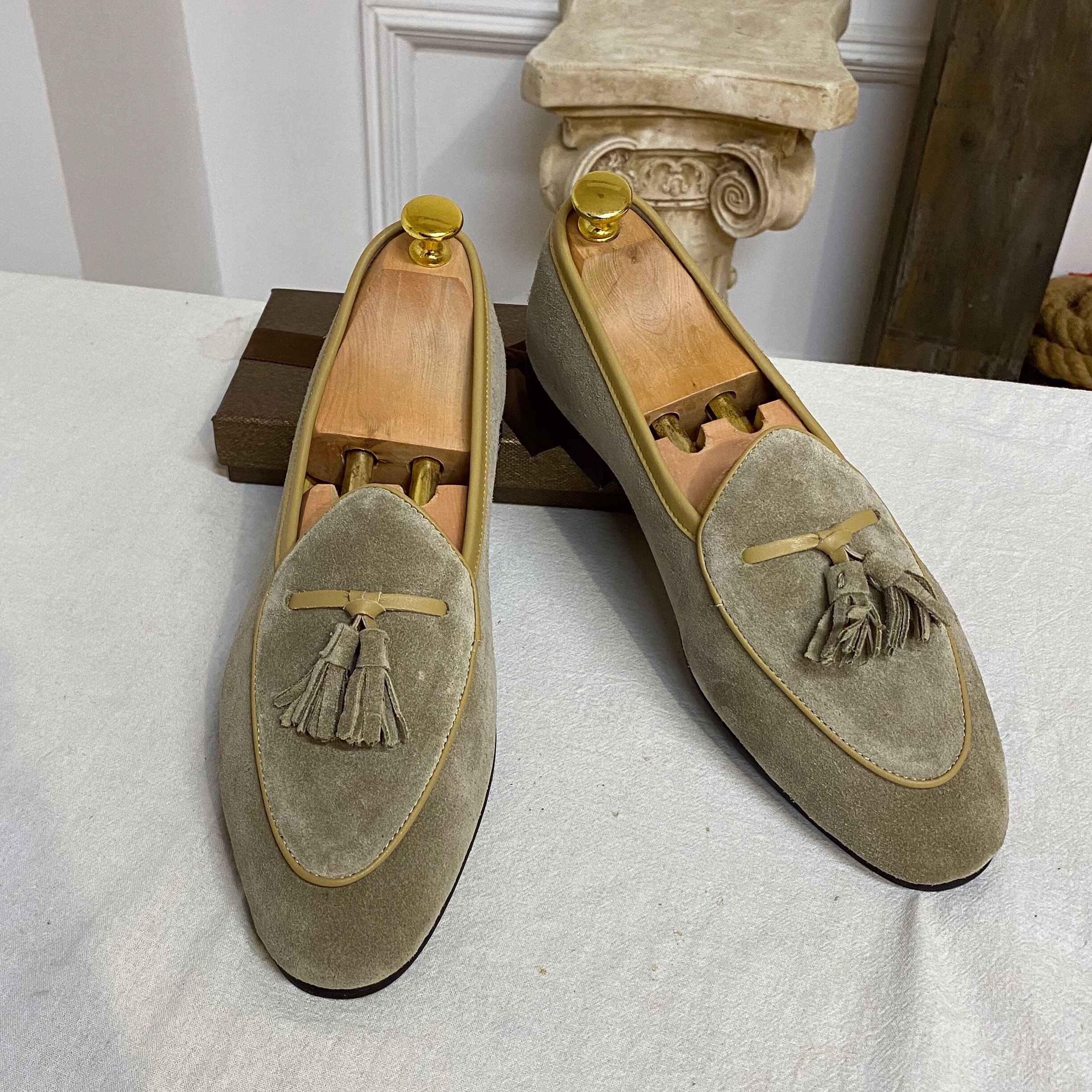 Monte-Carlo Yacht Wildleder Quasten Slipper