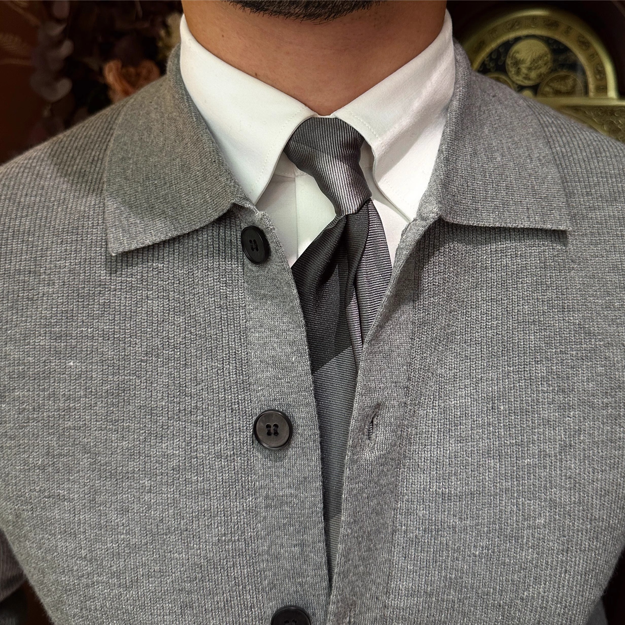 Southwell Cardigan mit Kragen und Knöpfen