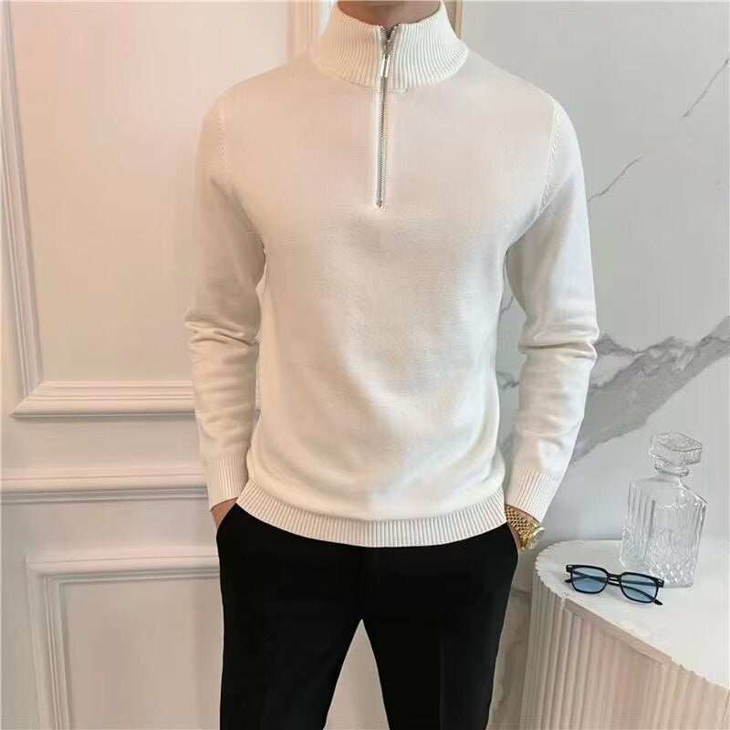 Vaduz Feiner Viertel-Reißverschluss-Pullover