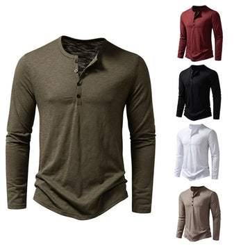 Long Sleeve Henley Shirt