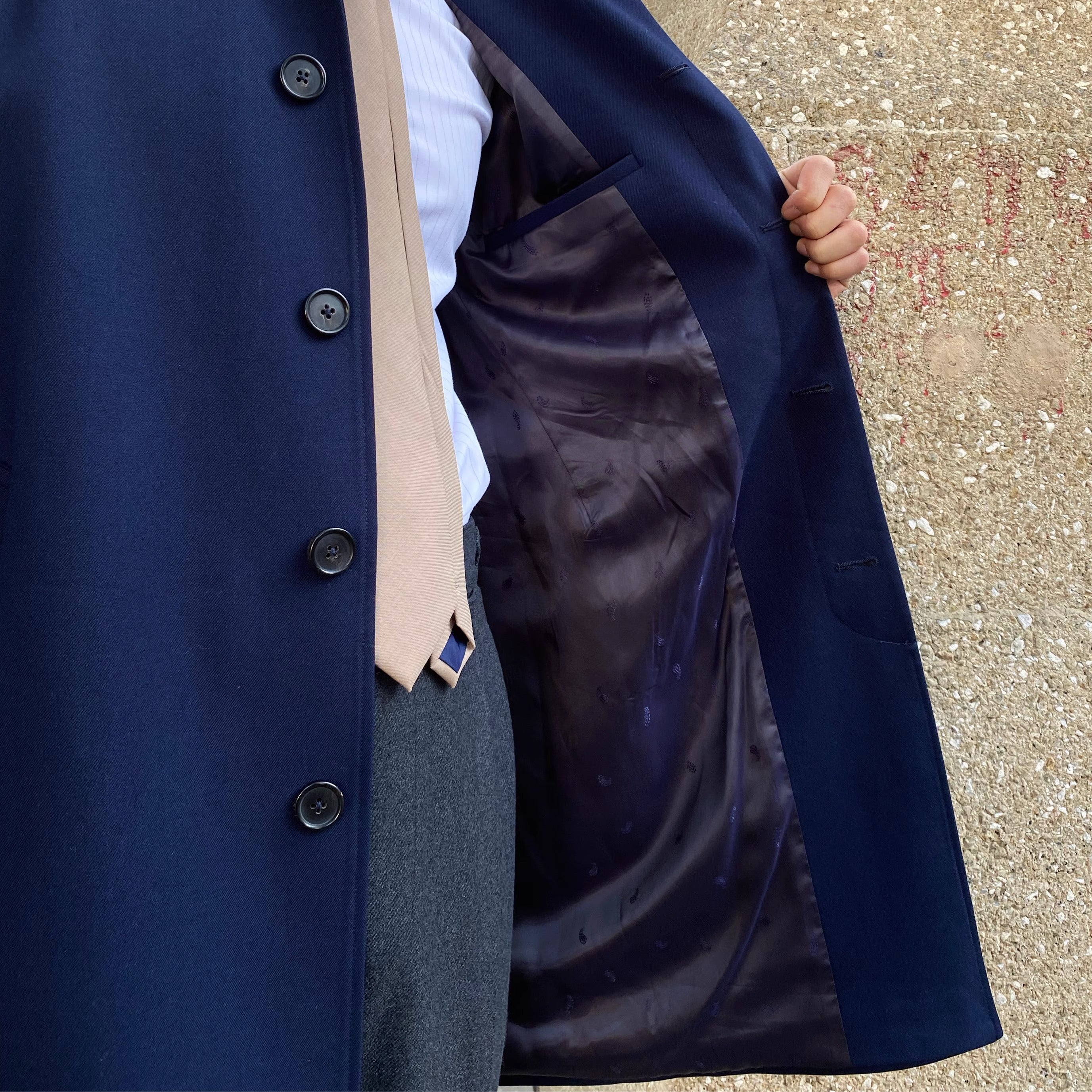 Roma taillierter Trenchcoat aus Wollmischung