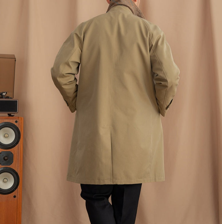 London Stehkragen Baumwollmischung Trenchcoat