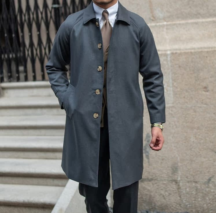 Roma taillierter Trenchcoat aus Wollmischung