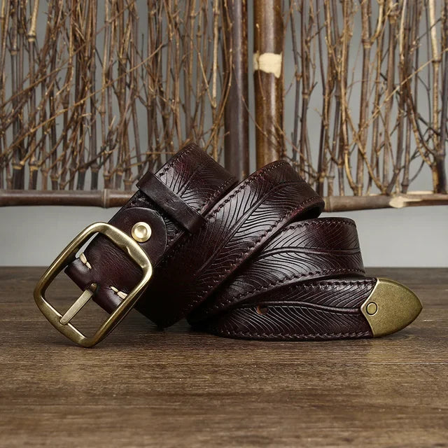 Handgefertigter Leder Gürtel