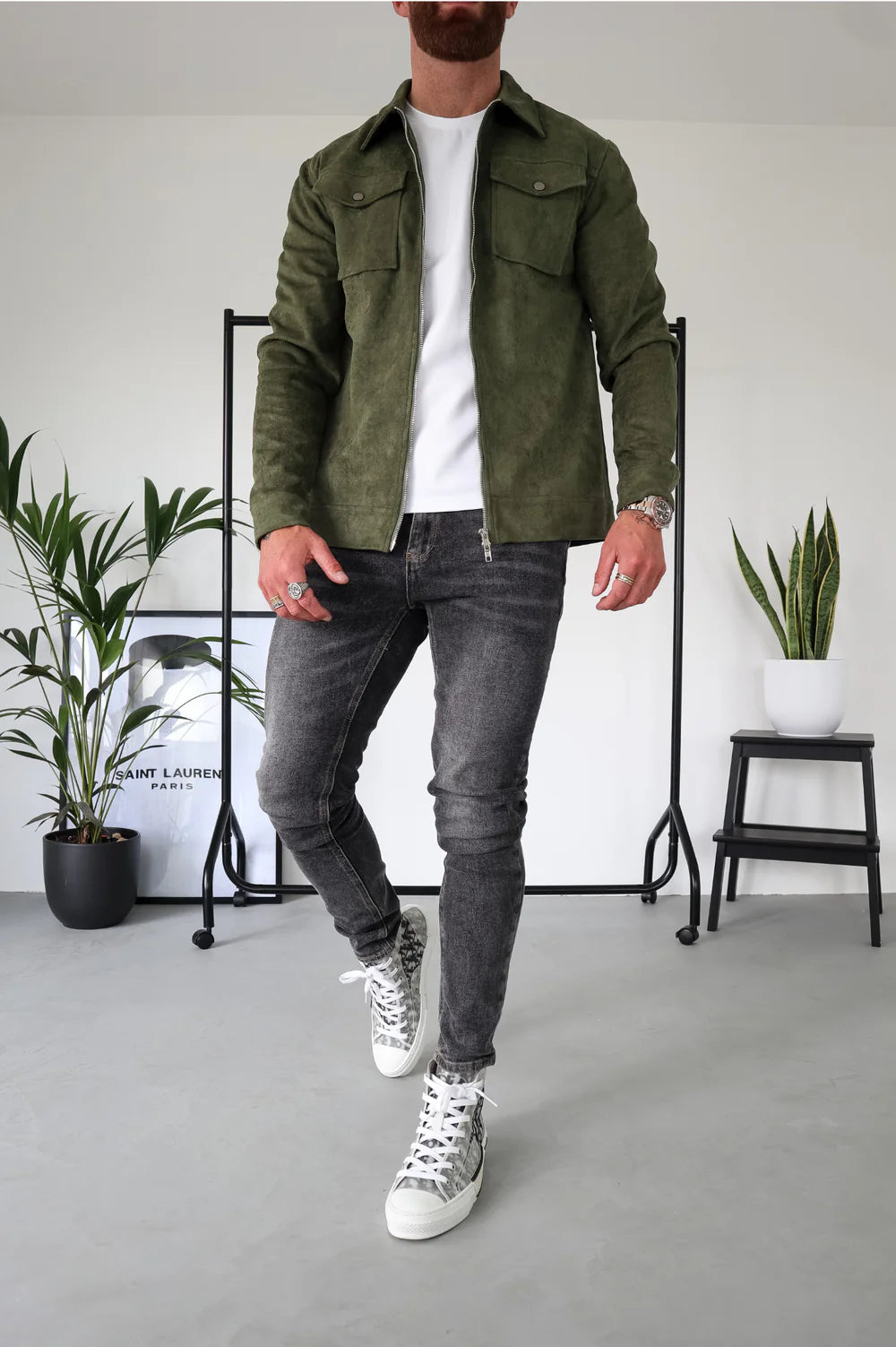 Veste en daim Ascot