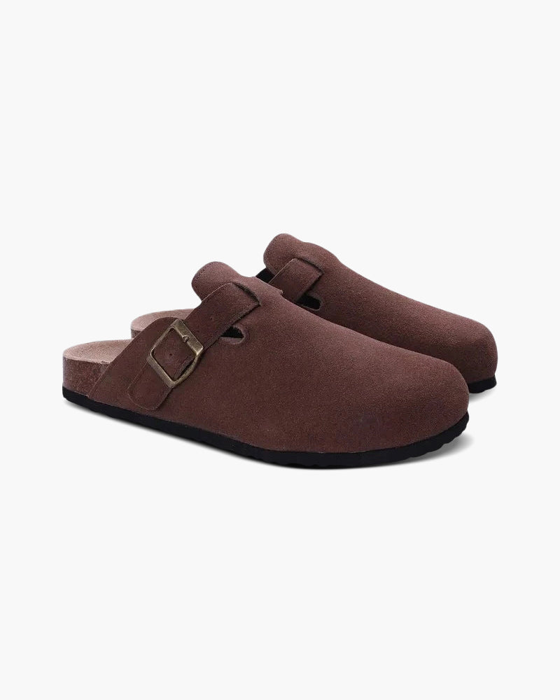 Alte Geld Suede Slipper