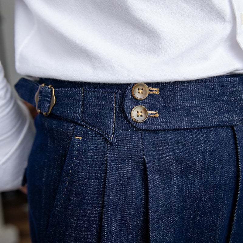 Rome Denim Arbeitskleidung Doppelgefaltete Hose