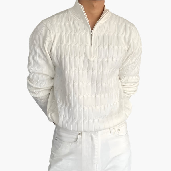 Pullover mit halbem Reißverschluss - Fayymont Co