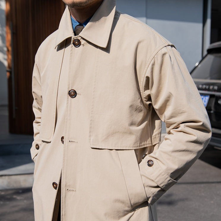 Vintage Bourbon Baumwoll-Trenchcoat