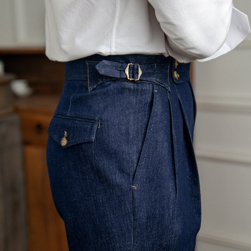 Rome Denim Arbeitskleidung Doppelgefaltete Hose