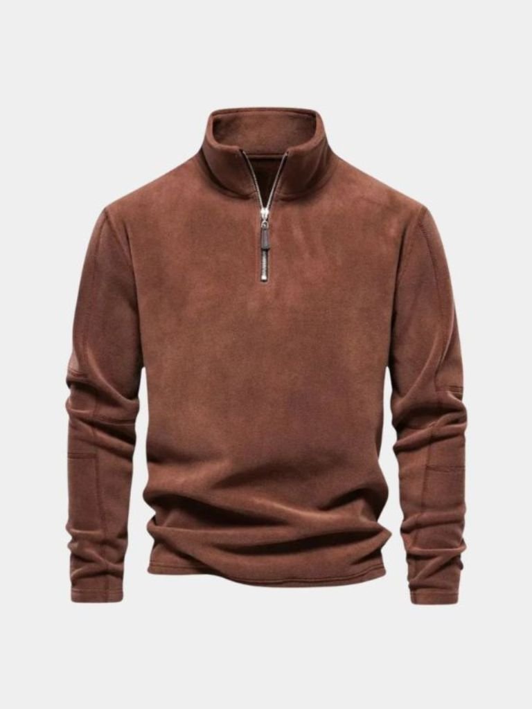 Alpine Pullover mit Viertel-Reißverschluss - Fayymont Co