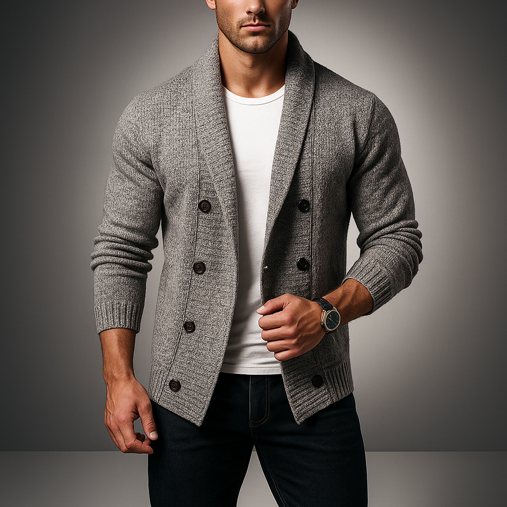 Moreno Doppelreihiger Cardigan