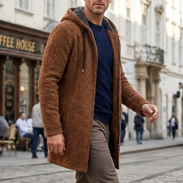 Lugano Knitted Hooded Winter Coat - Fayymont Co