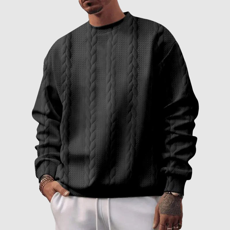 Robert Loose Jacquard Sweatshirt - Fayymont Co