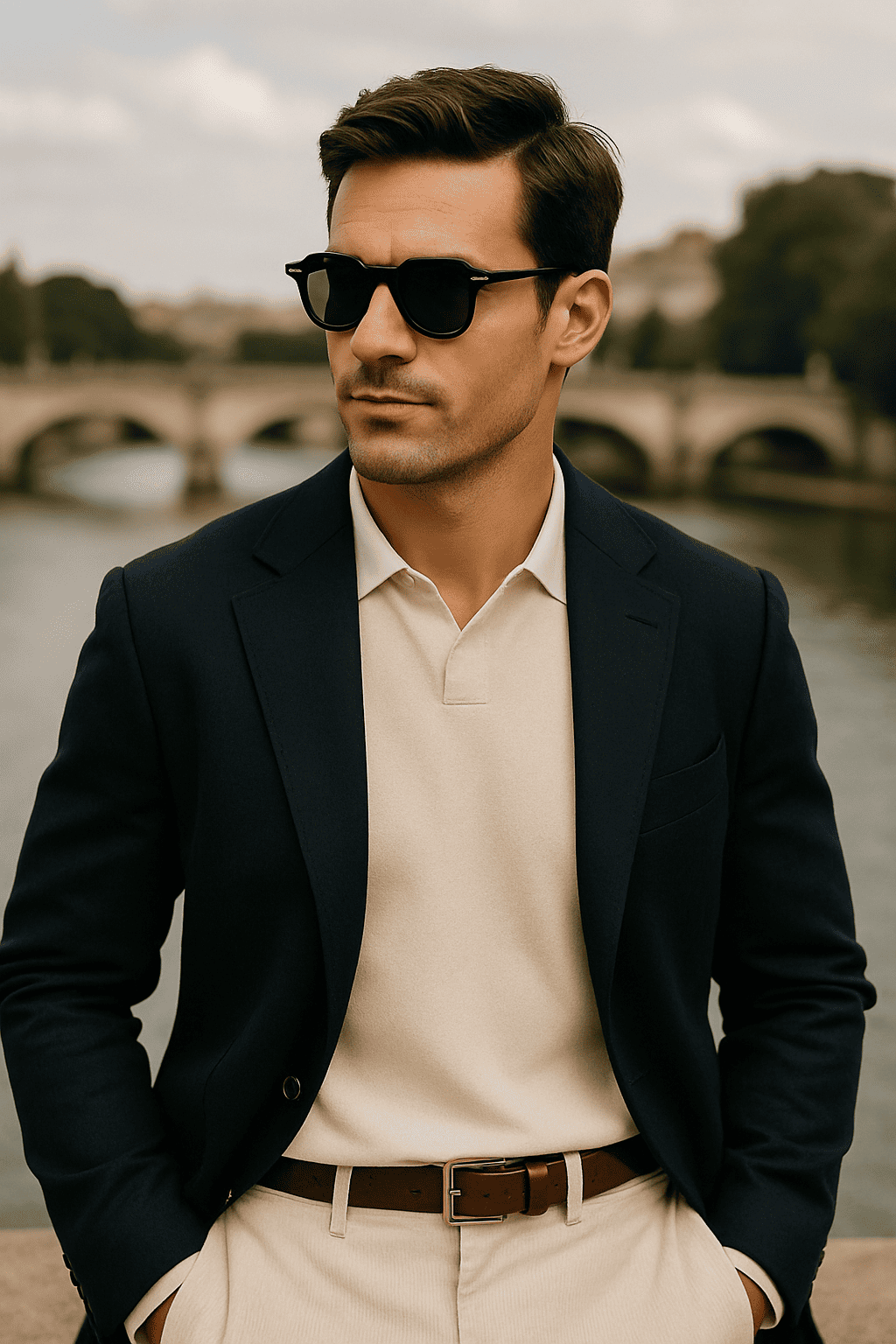 Sommer Polygon Sonnenbrille – UV400 Schutz für Männer