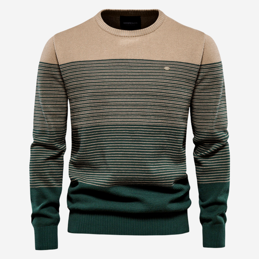 Tom Adams Striped Pullover – Men’s Casual Knit Sweater