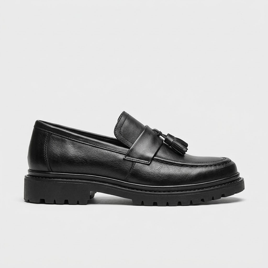 Schwarze Loafers