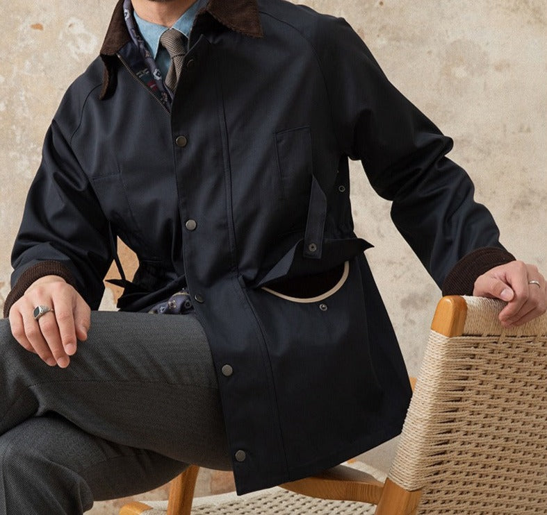 Richmond Baumwollmischung Wasserdichte Cordjacke