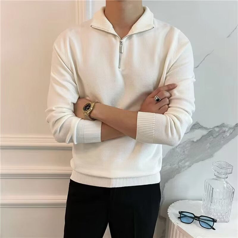 Vaduz Feiner Viertel-Reißverschluss-Pullover