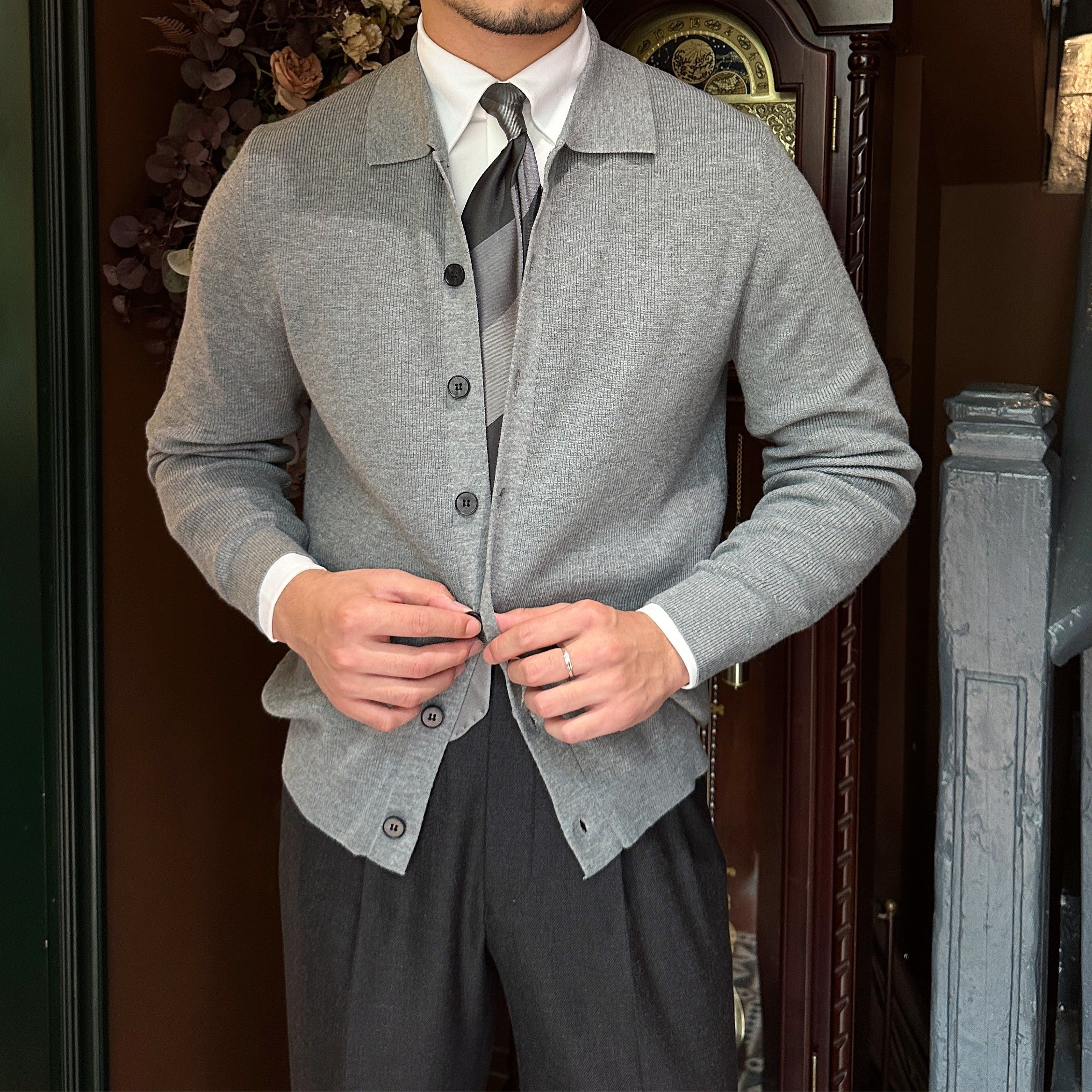 Southwell Cardigan mit Kragen und Knöpfen