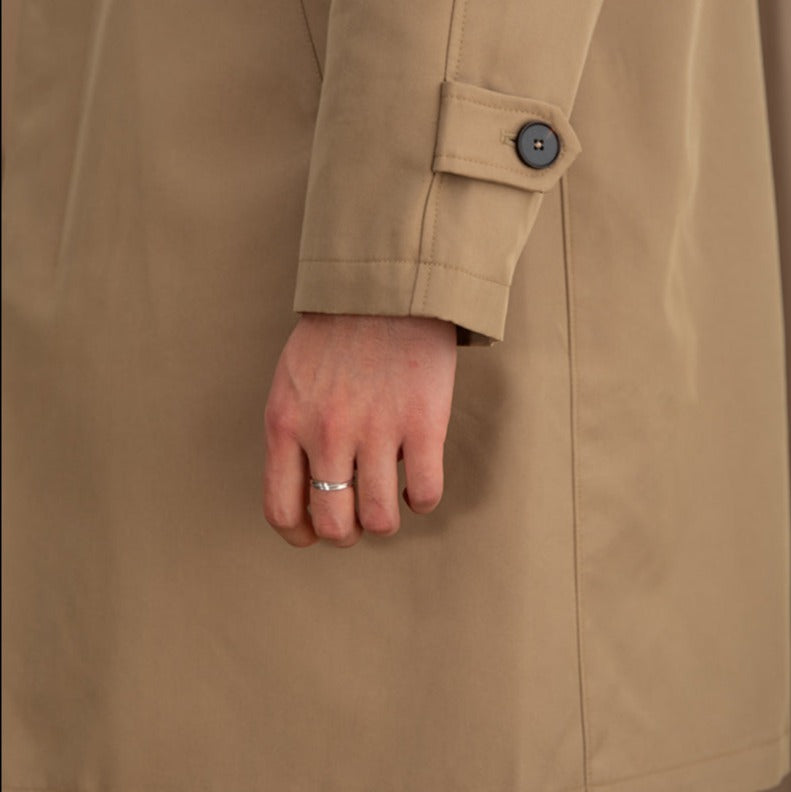 London Stehkragen Baumwollmischung Trenchcoat