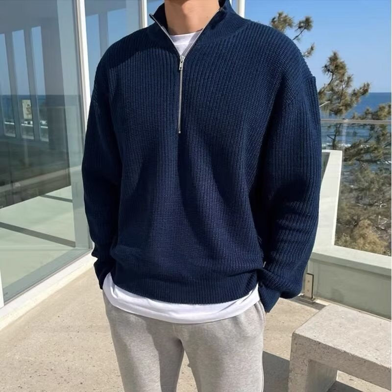 Jeonju Halb-Reißverschluss Pullover