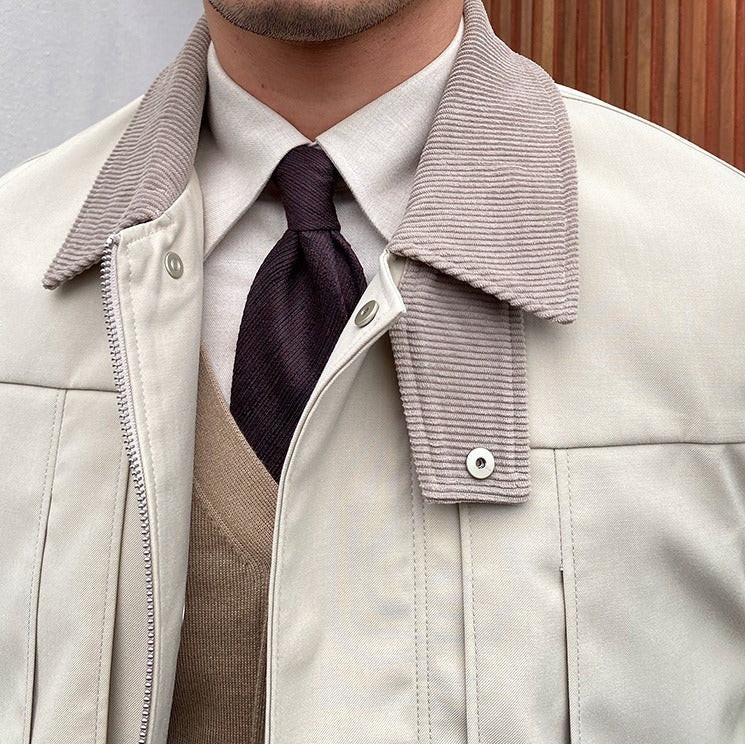 Windsor Corduroy Kragen Windbreaker Jacke