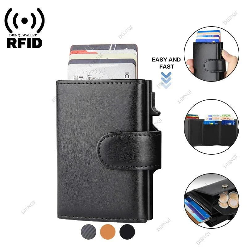 RFID-blockierende minimalistische Geldbörse für Herren
