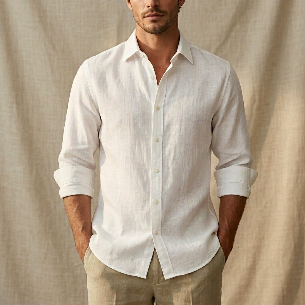 Alentejo White Linen Shirt