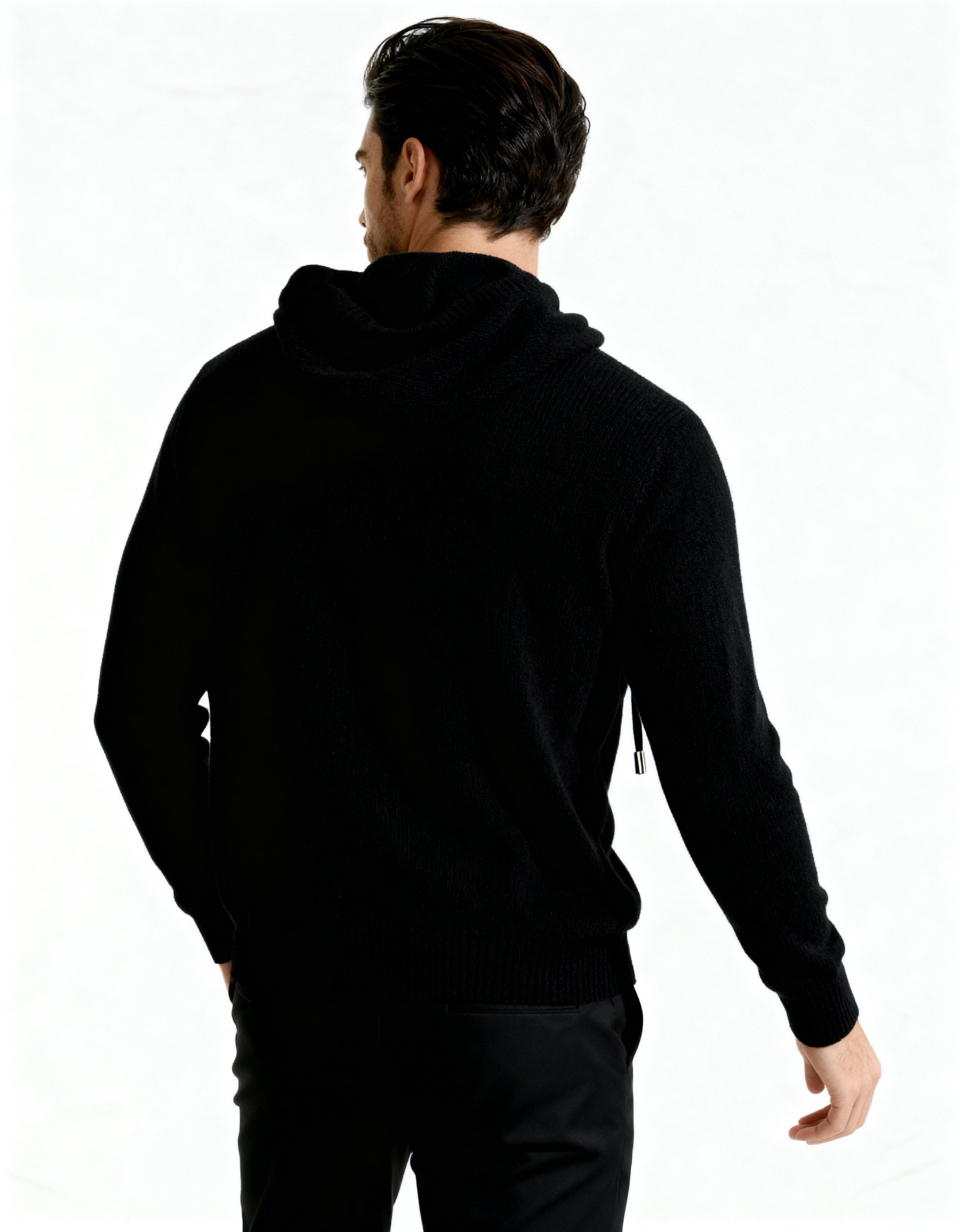Sweat à capuche 100 % cachemire
