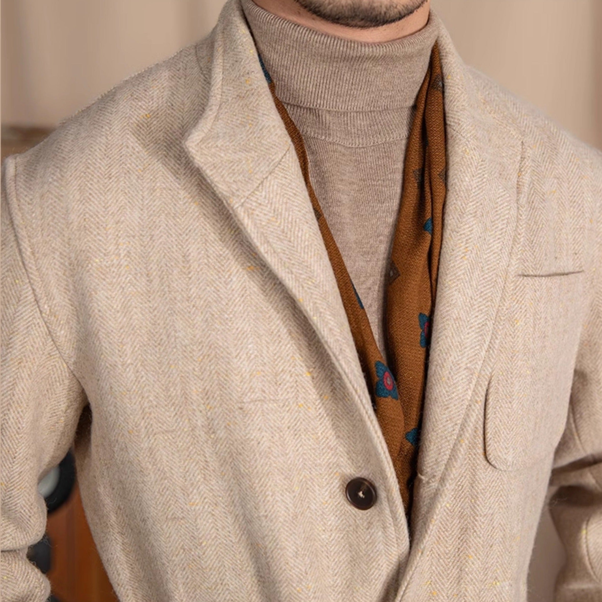 Eton Woll-Tweed Fischgrät-Sportjacke