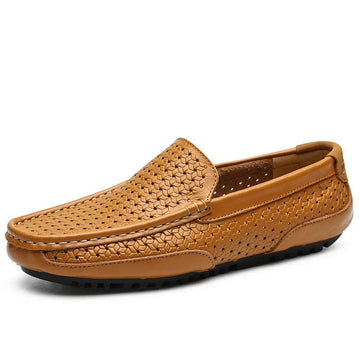Solenzio Breathable Leather Loafers