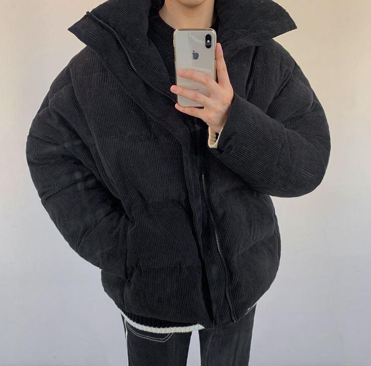 Cord-Pufferjacke