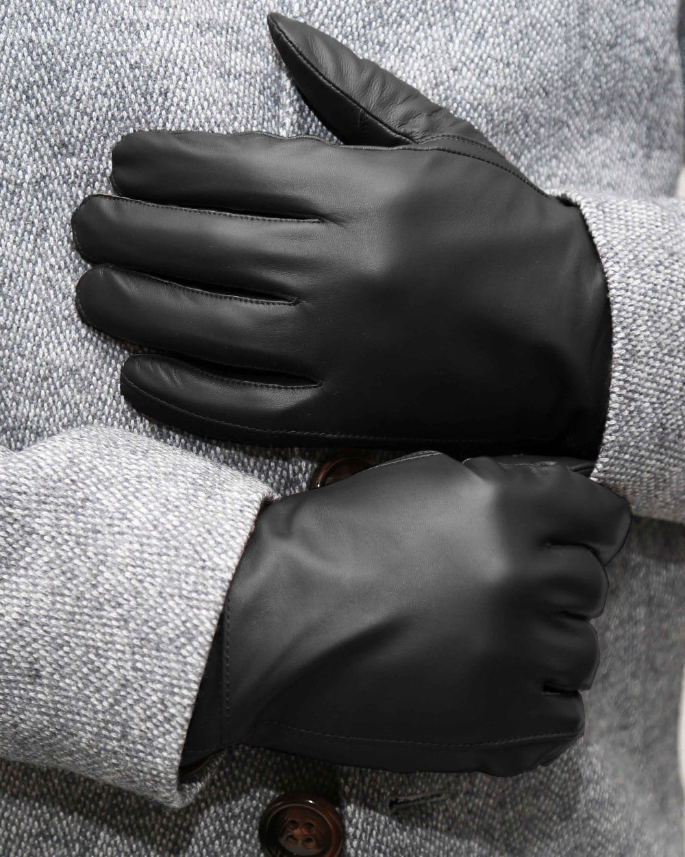 Lederhandschuhe - Schwarz