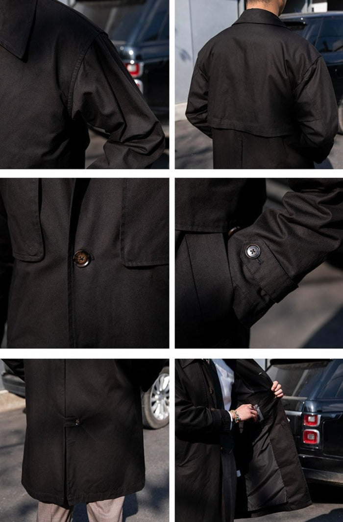 Vintage Bourbon Baumwoll-Trenchcoat