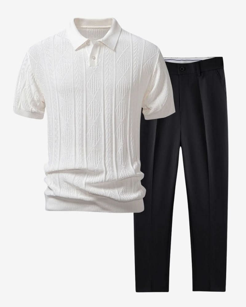 Sommeroutfit - Gestrickter Jacquard