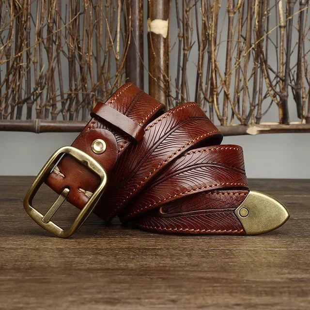 Handgefertigter Leder Gürtel