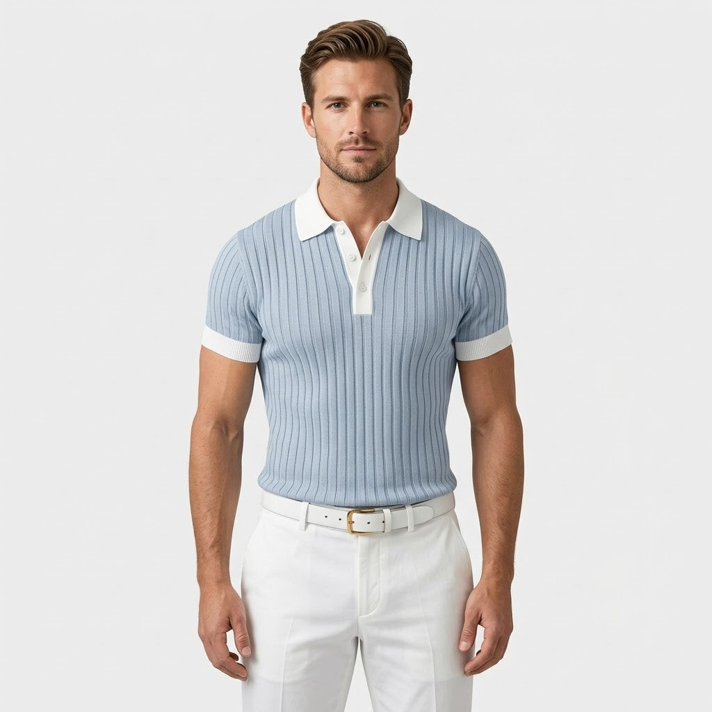Belvoir | Sommer Strick Polo – Alte Geldhemden für Männer