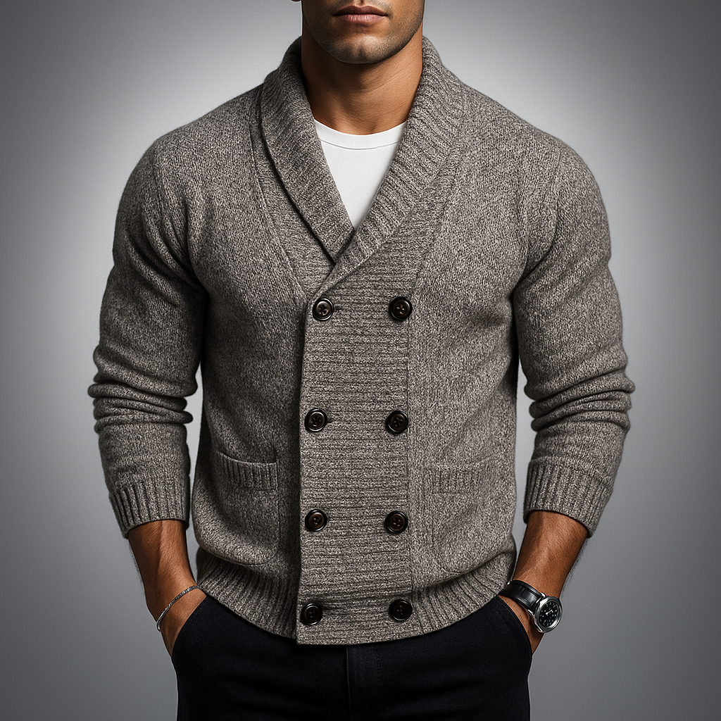 Moreno Doppelreihiger Cardigan