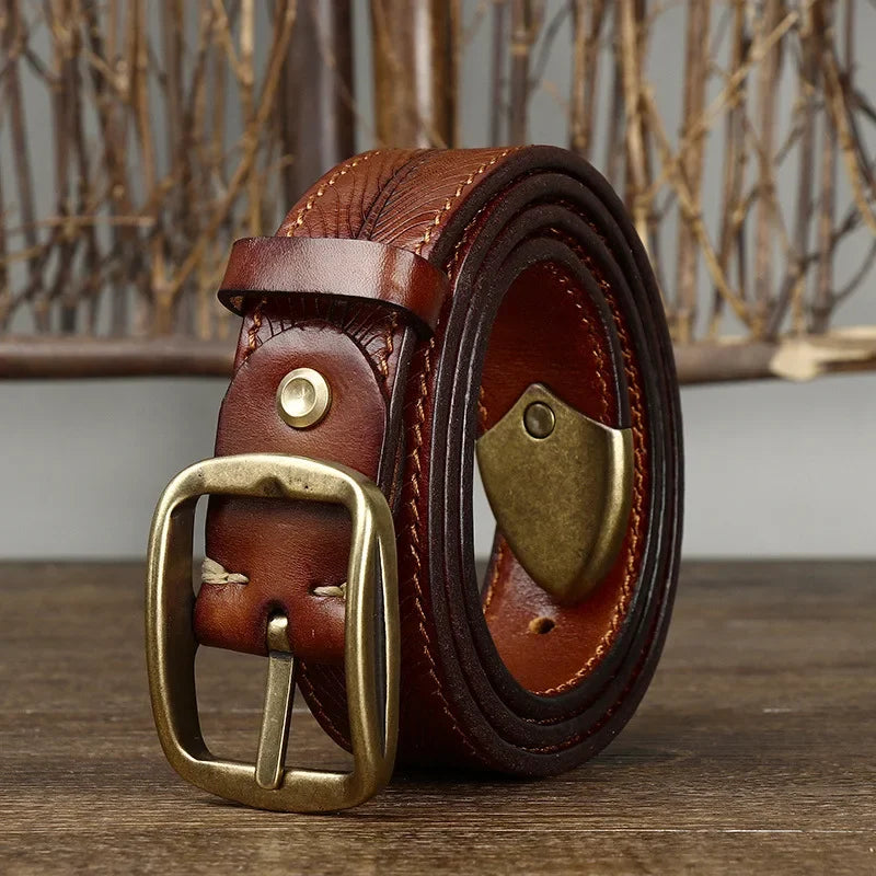 Handgefertigter Leder Gürtel