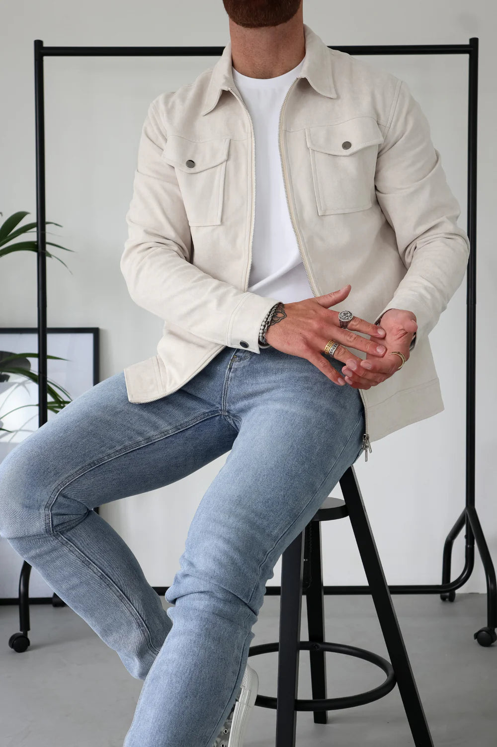 Veste en daim Ascot