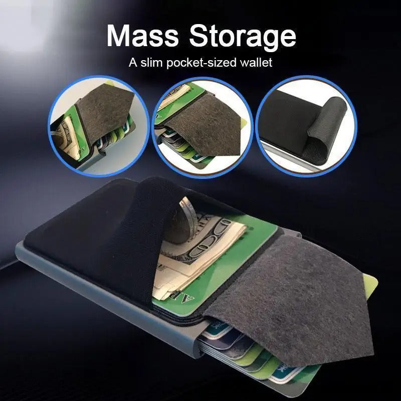 RFID Pop-Up Slim Wallet – Metal Edition